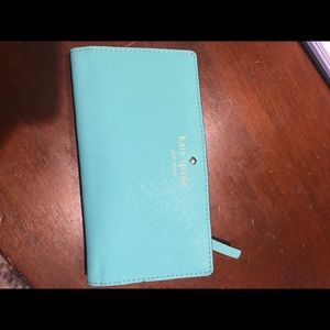 Aqua Kate spade wallet with change purse